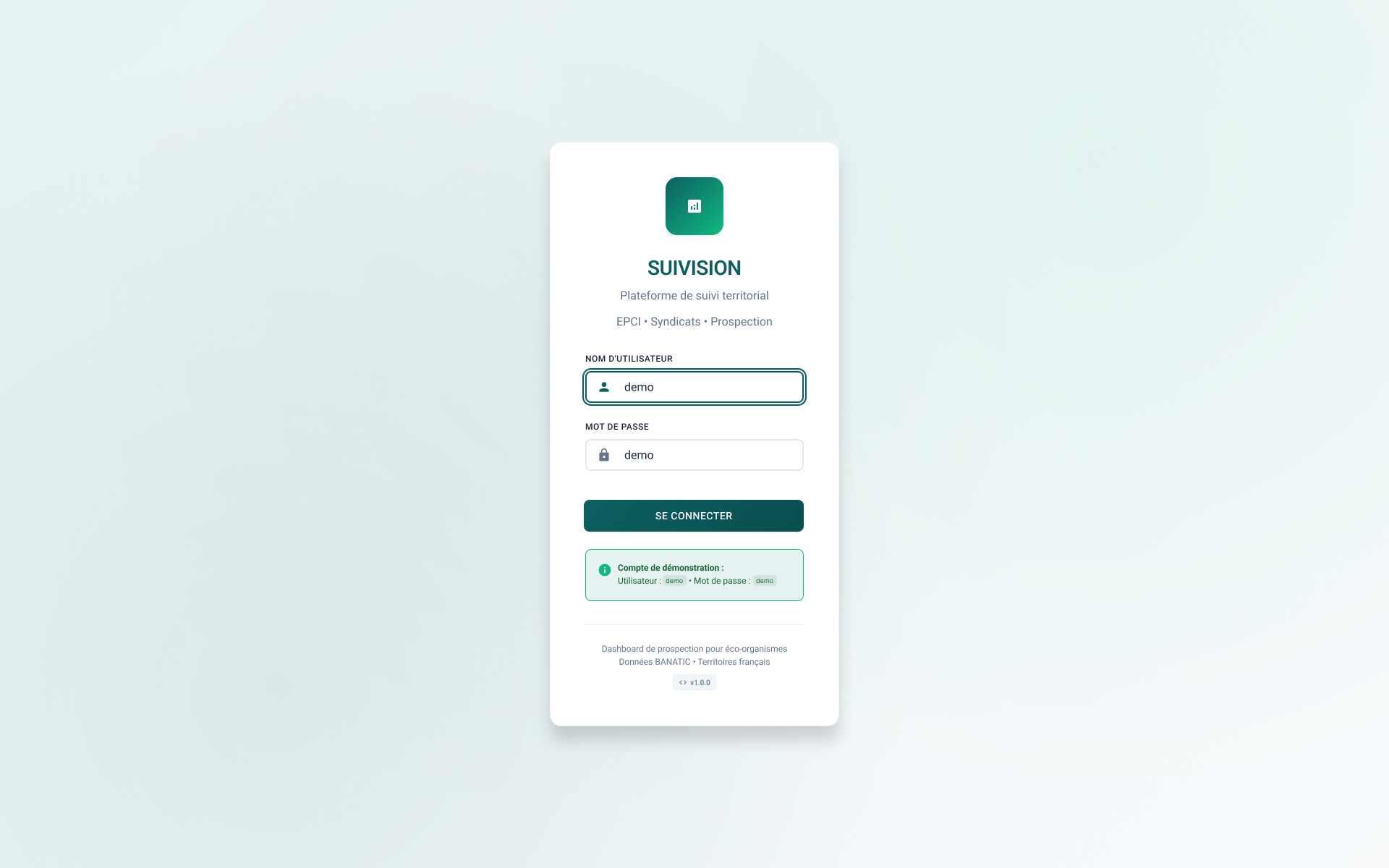 Aperçu de Interface de Connexion